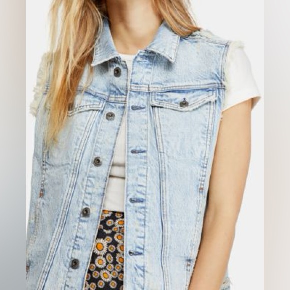 wild fable Jackets & Blazers - 😍Beautiful 😍 Light Blue Denim Vest NWT 😍